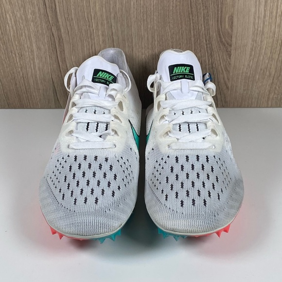 Nike Zoom Victory Elite 2 Track Spikes White Jade Crimson 835998-100 Men’s 5.5 - Picture 2 of 10